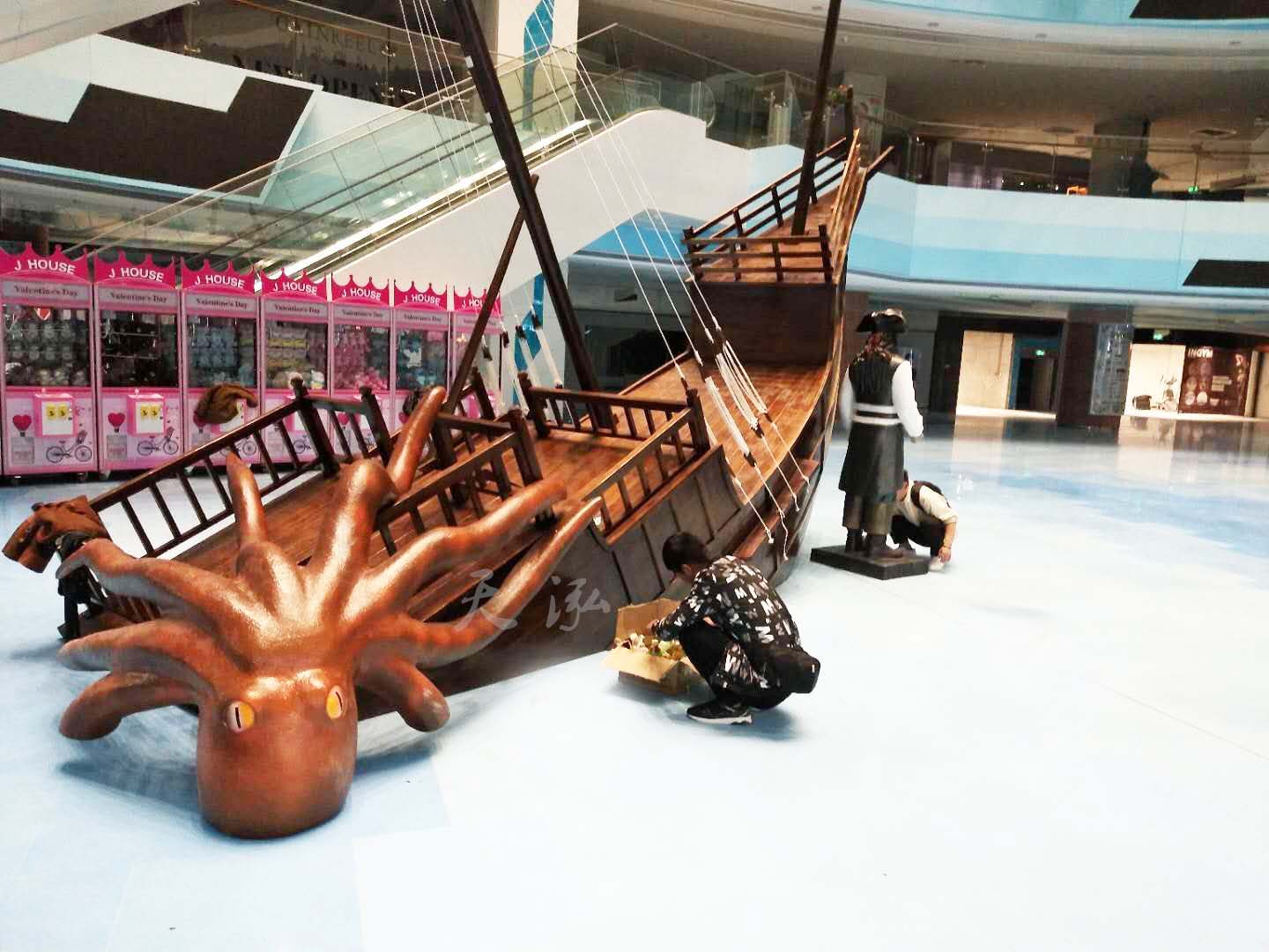 海盗船 景观木船